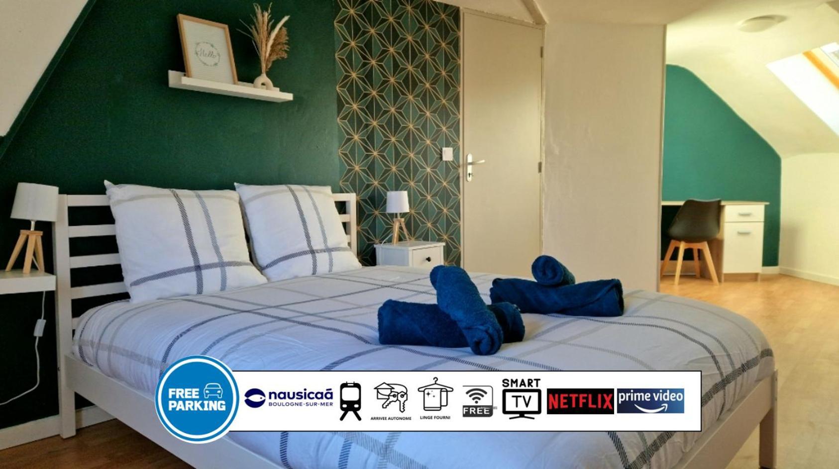 Spacieuce Maison Proche De Nausicaa, Gare Et Remparts, 3 Chambres, Free Parking, Netflix, Primes Video, Free Wifi Булонь-сюр-Мер Экстерьер фото